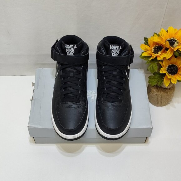 Nike Air Force 1 Mid Have A Nike Day Shoes Leather Uppers Padded Collar Mens 8.5 - Picture 4 of 12